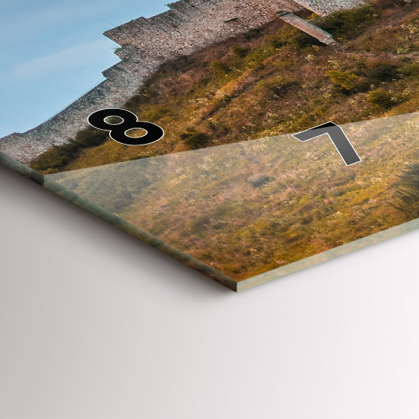 Zegar ścienny poziomy Zamek Spiski na Słowacji