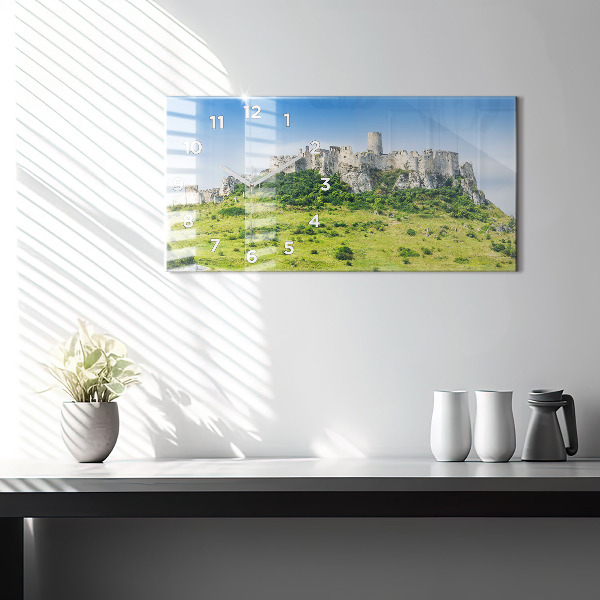 Zegar szklany poziomy Zamek Spiski na Słowacji