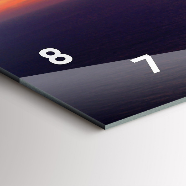 Zegar szklany poziomy Kamienna głowa