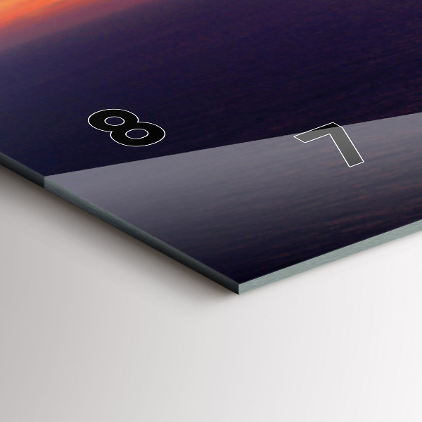 Zegar szklany poziomy Kamienna głowa