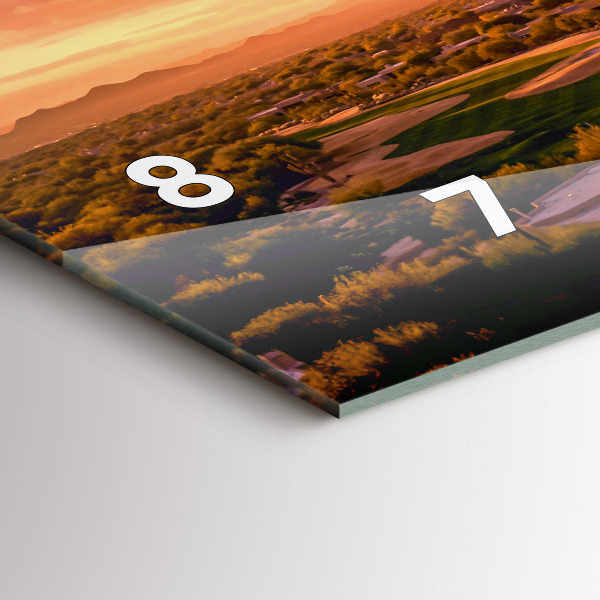 Zegar szklany poziomy Zachód słońca North Scottsdale