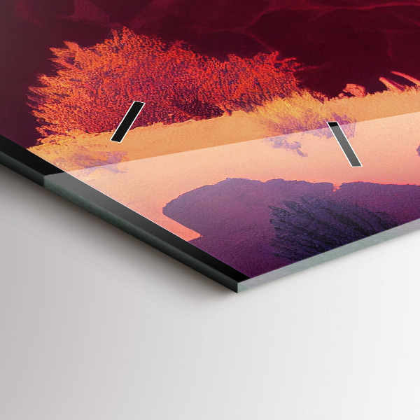 Zegar szklany poziomy Pustynia w Arizonie ilustracja