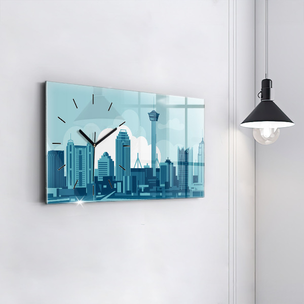 Zegar szklany poziomy Architektura w USA