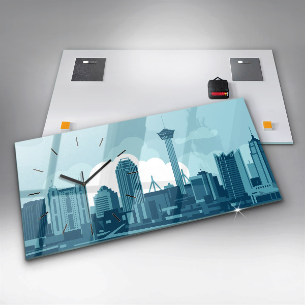 Zegar szklany poziomy Architektura w USA