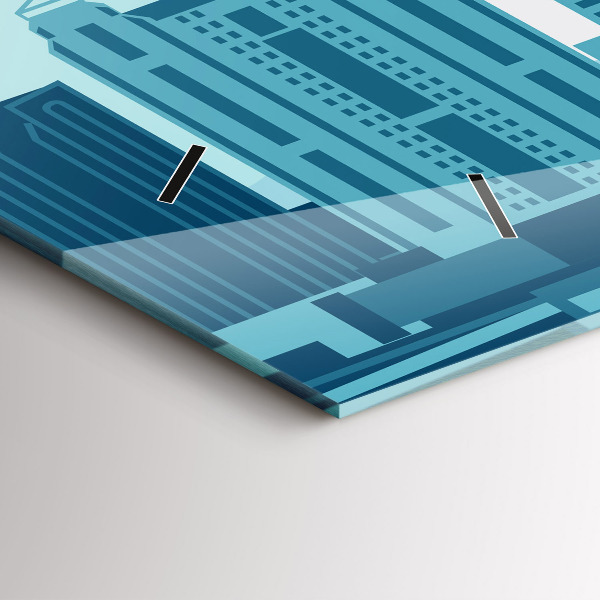 Zegar szklany poziomy Architektura w USA