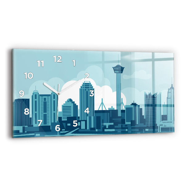 Zegar szklany poziomy Architektura w USA