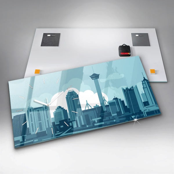 Zegar szklany poziomy Architektura w USA