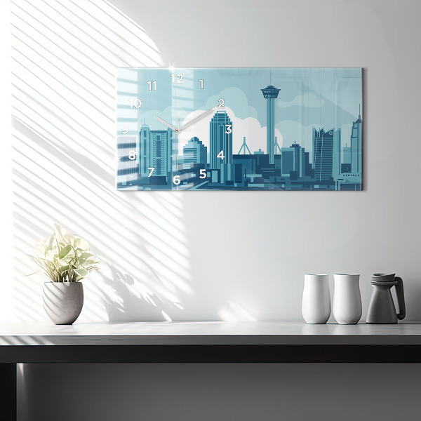 Zegar szklany poziomy Architektura w USA