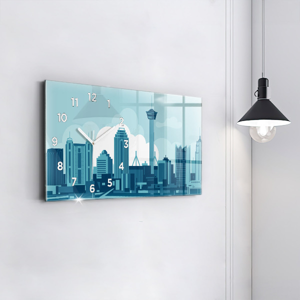 Zegar szklany poziomy Architektura w USA