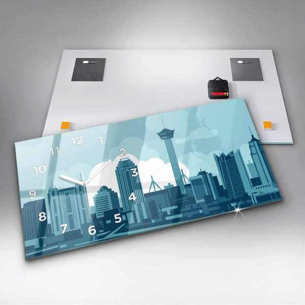 Zegar szklany poziomy Architektura w USA