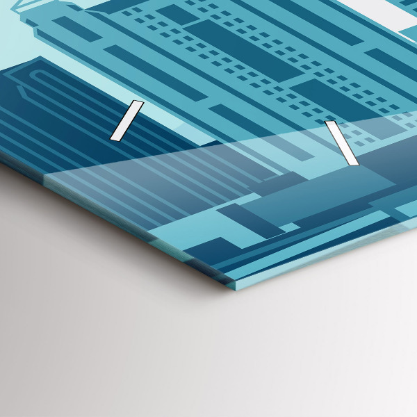 Zegar szklany poziomy Architektura w USA