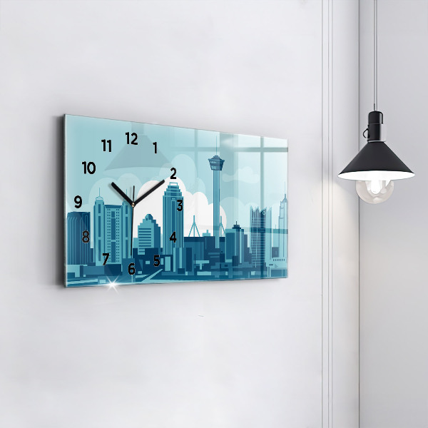 Zegar szklany poziomy Architektura w USA