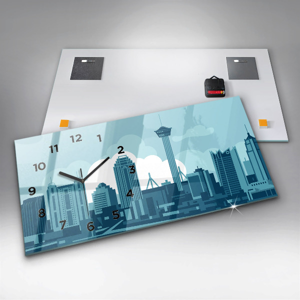 Zegar szklany poziomy Architektura w USA