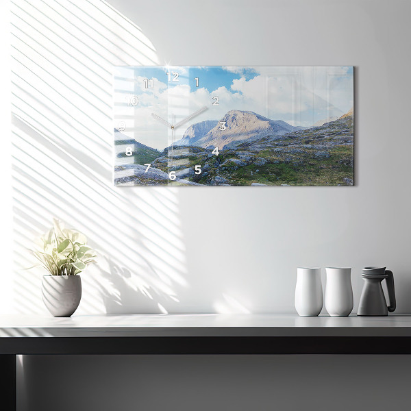 Zegar ścienny poziomy Skalisty Krajobraz