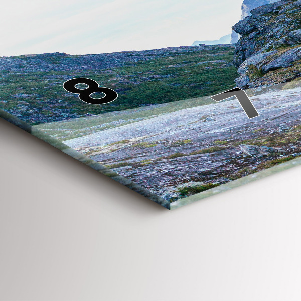 Zegar ścienny poziomy Skalisty Krajobraz