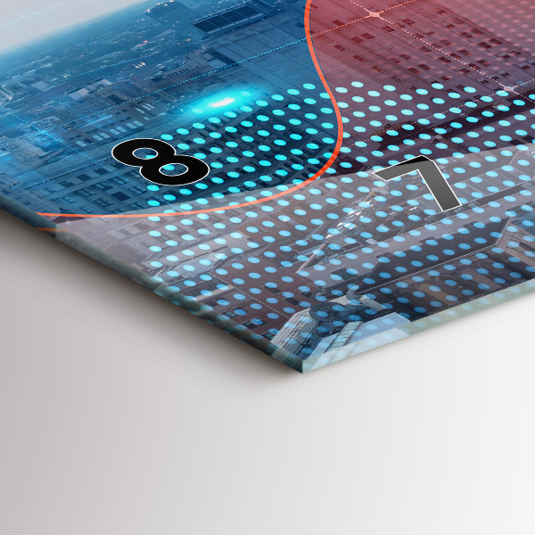 Zegar poziomy Wieżowce w Philadelphii