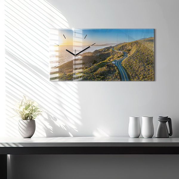 Zegar poziomy Droga po San Francisco