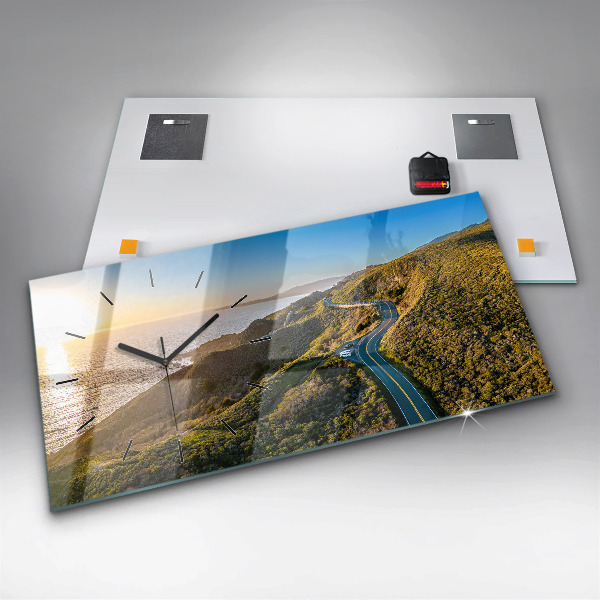 Zegar poziomy Droga po San Francisco