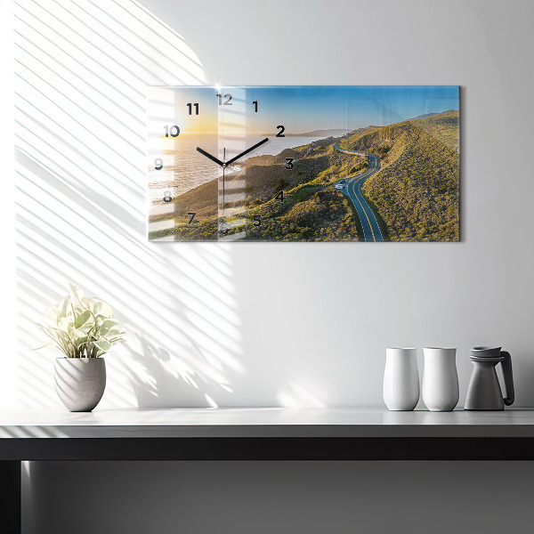 Zegar poziomy Droga po San Francisco