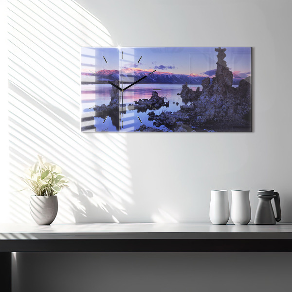 Zegar ścienny poziomy Jezioro Kalifornia