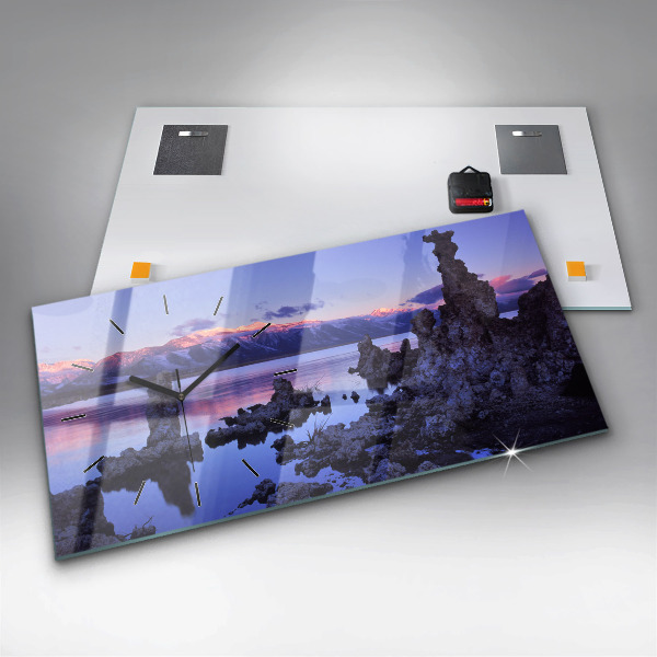 Zegar ścienny poziomy Jezioro Kalifornia