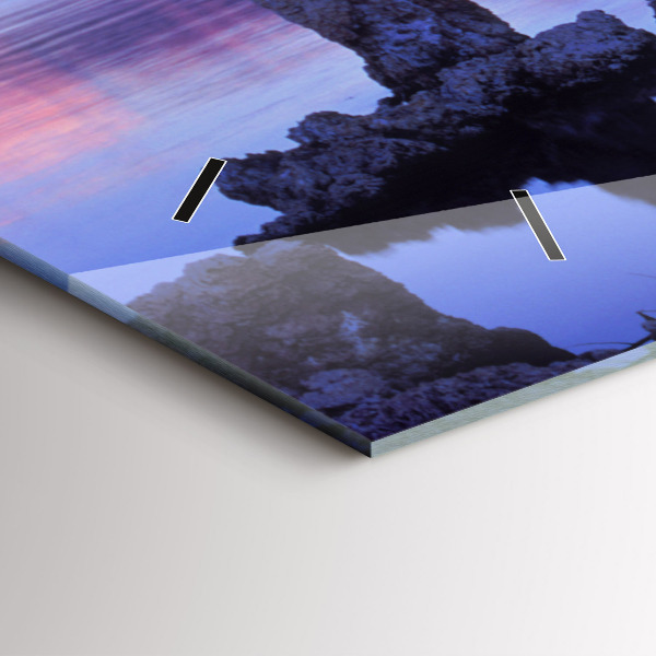 Zegar ścienny poziomy Jezioro Kalifornia