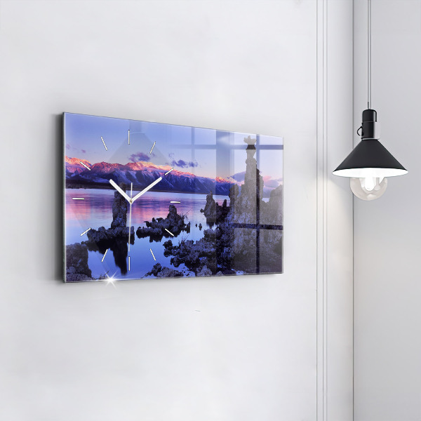 Zegar ścienny poziomy Jezioro Kalifornia