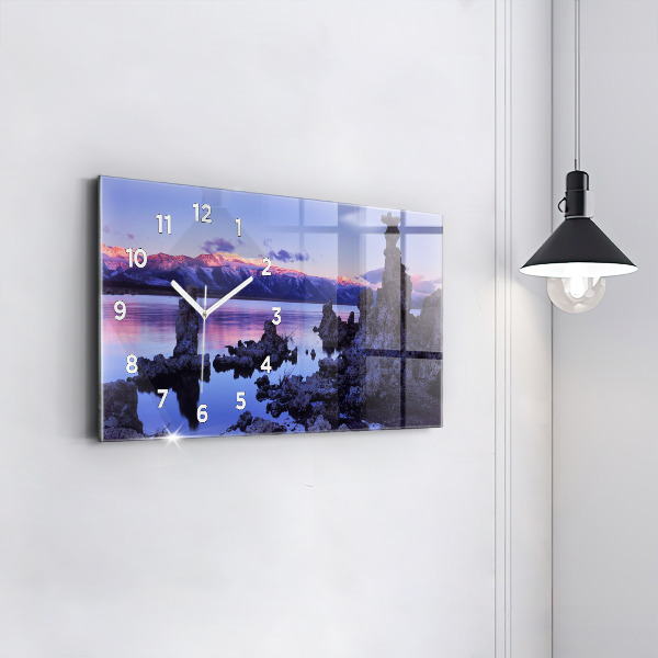 Zegar ścienny poziomy Jezioro Kalifornia