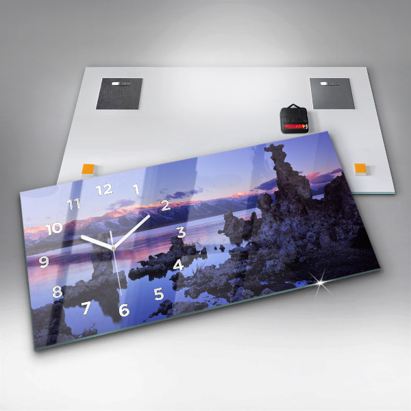 Zegar ścienny poziomy Jezioro Kalifornia