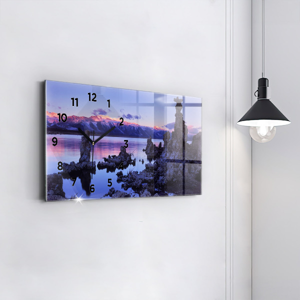 Zegar ścienny poziomy Jezioro Kalifornia