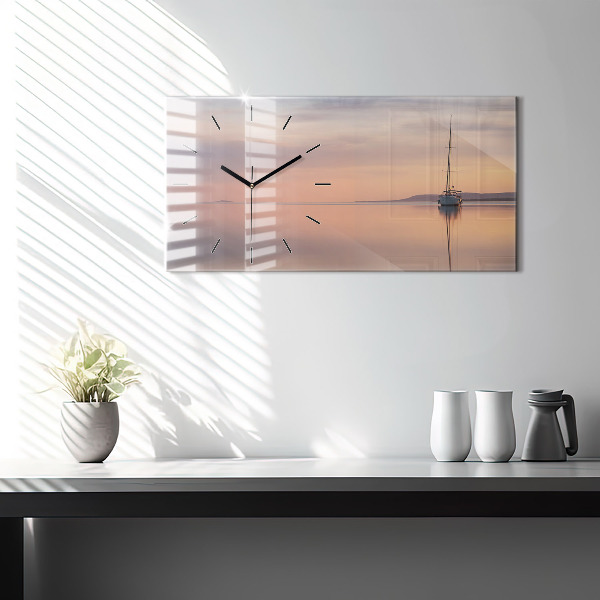 Zegar szklany poziomy Jezioro Balaton USA