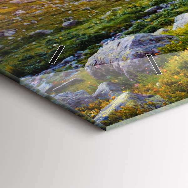 Zegar szklany poziomy Lodowiec Mont Blanc Chamonix