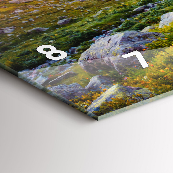 Zegar szklany poziomy Lodowiec Mont Blanc Chamonix