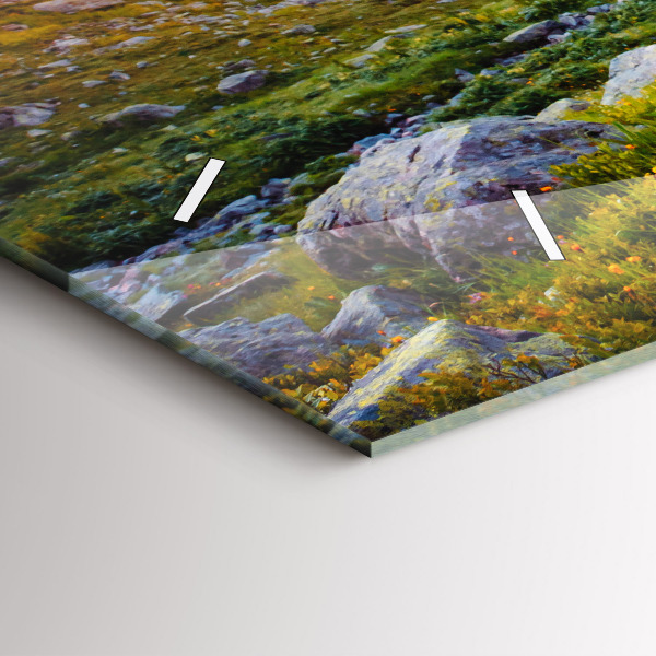 Zegar szklany poziomy Lodowiec Mont Blanc Chamonix