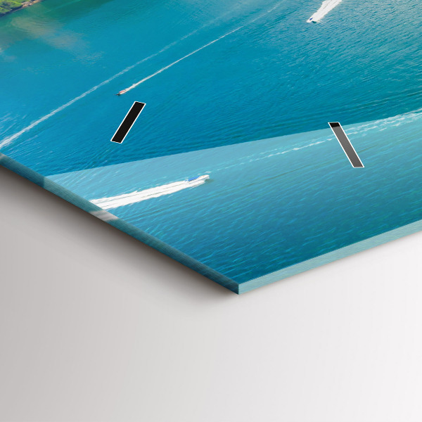 Zegar szklany poziomy Wyspa w Tajlandii