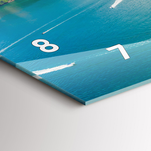 Zegar szklany poziomy Wyspa w Tajlandii