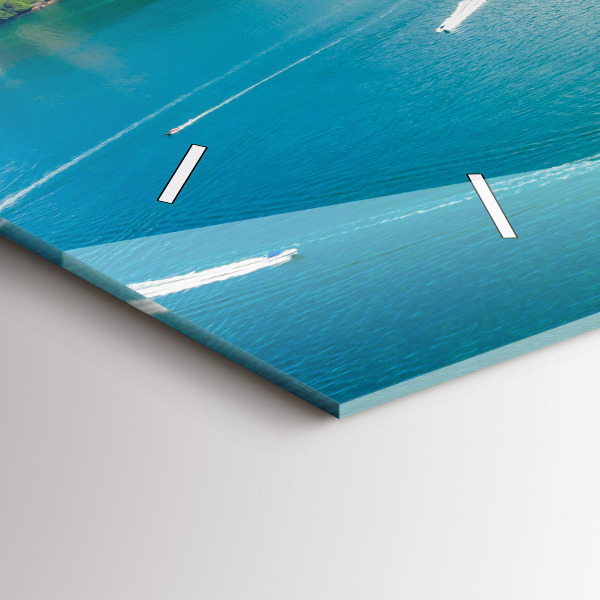 Zegar szklany poziomy Wyspa w Tajlandii