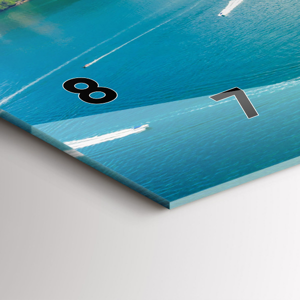 Zegar szklany poziomy Wyspa w Tajlandii