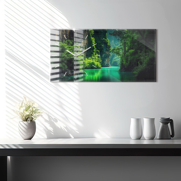 Zegar poziomy Pejzaż natury Tajlandii