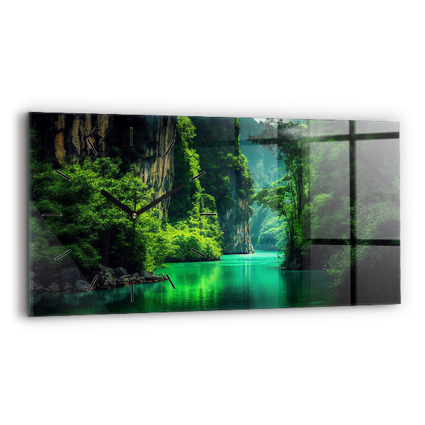 Zegar poziomy Pejzaż natury Tajlandii