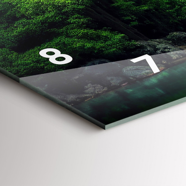 Zegar poziomy Pejzaż natury Tajlandii