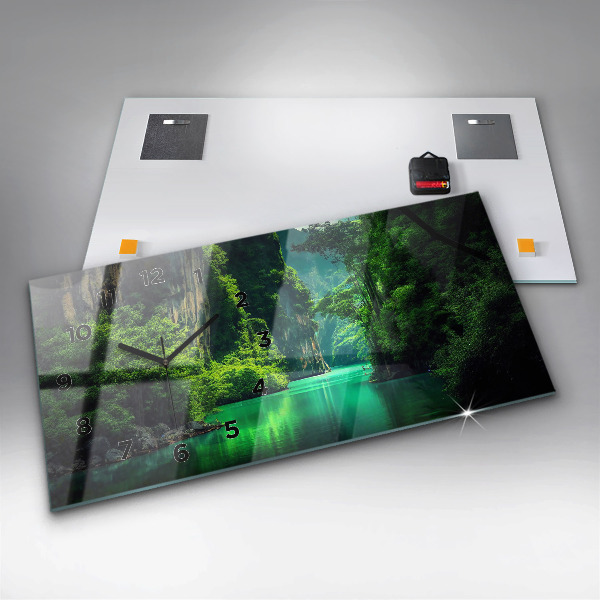 Zegar poziomy Pejzaż natury Tajlandii