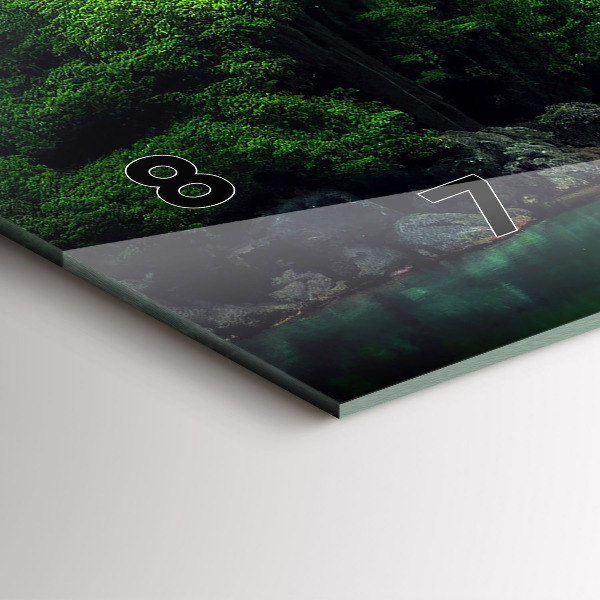 Zegar poziomy Pejzaż natury Tajlandii