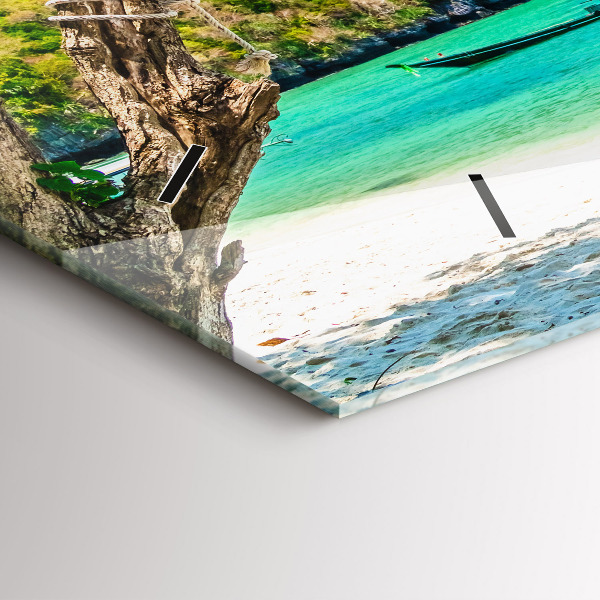 Zegar szklany poziomy Słoneczna wyspa Tajlandia