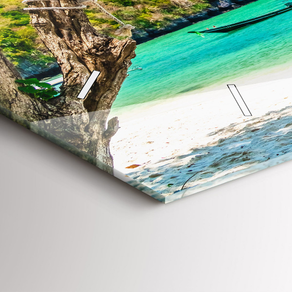 Zegar szklany poziomy Słoneczna wyspa Tajlandia