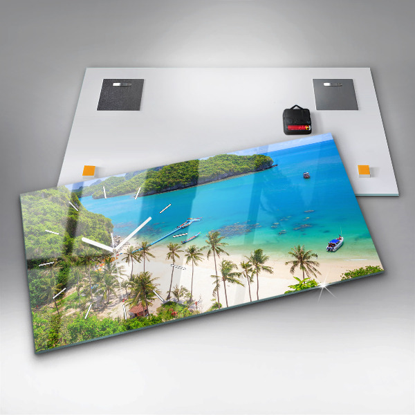 Zegar ścienny poziomy Park narodowy Tajlandia