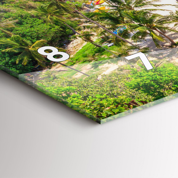 Zegar ścienny poziomy Park narodowy Tajlandia