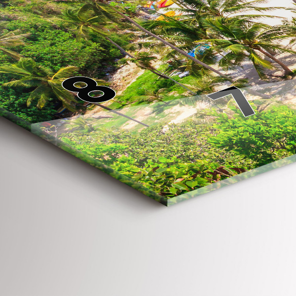 Zegar ścienny poziomy Park narodowy Tajlandia