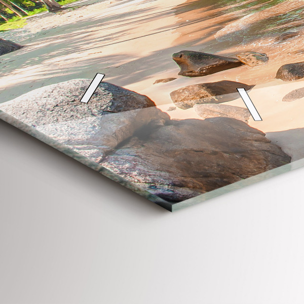 Zegar szklany poziomy Piękna plaża w Tajlandii