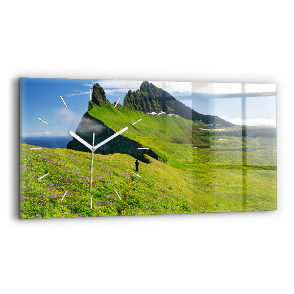 Zegar szklany poziomy Rezerwat Hornstrandir Islandia